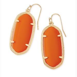 Kendra Scott Elle 🍊 Gold Drop Dangle Earrings